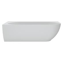 Matta 1750mm Gloss White Solid Surface Corner Bath